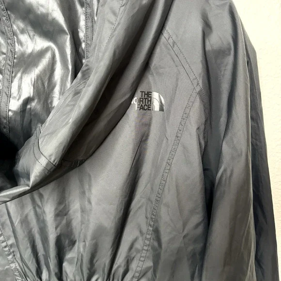 The North Face Pullover Jacket Windbreaker Women Hooded Black Logo Pockets Small - Picture 4 of 11